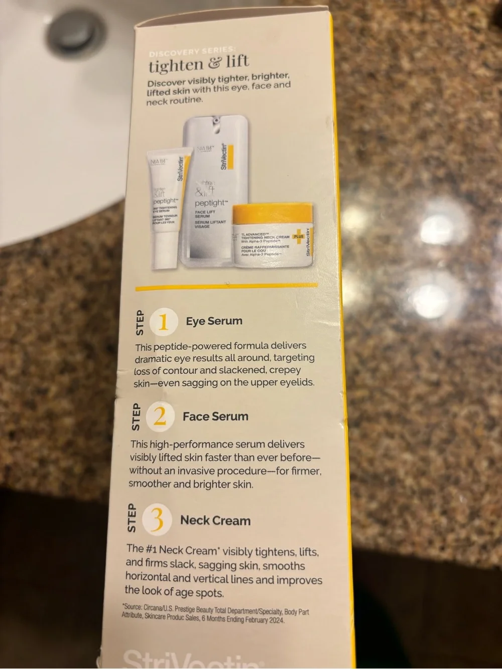 StriVectin Tighten & Lift Serum and Cream Set - Yellow and White Packaging